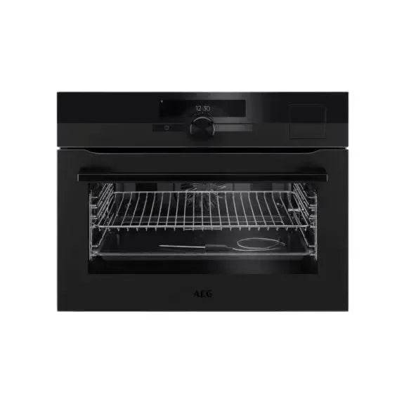 AEG 45cm SteamPro Compact Oven - Matte Black - newtonshomeappliances