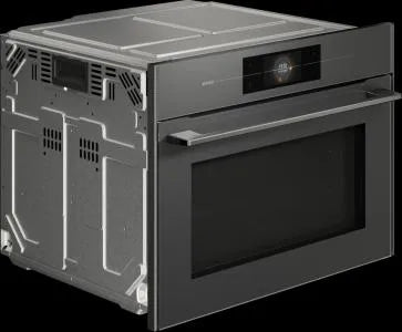 Falcon premium European glass black upright 1100mm induction cooker with sleek design