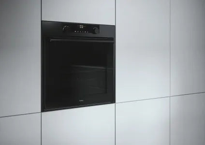 Falcon premium European glass black upright 1100mm induction cooker in modern kitchen