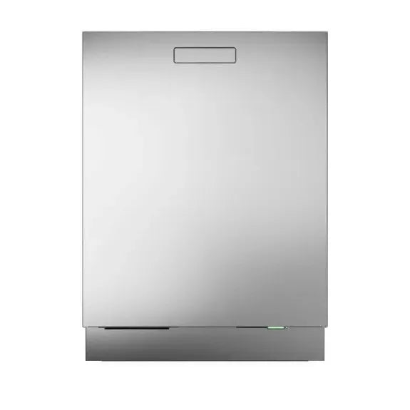 Stainless steel built-in dishwasher with sleek panel design for modern kitchen appliances