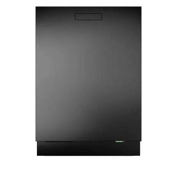 Sleek black built-in dishwasher with minimalist design for modern kitchens