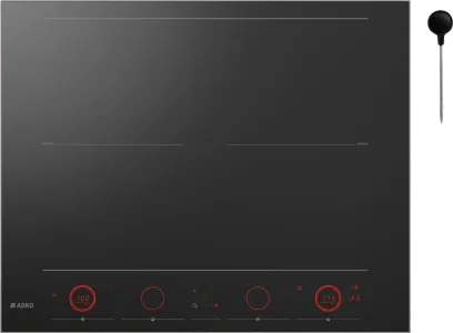 Falcon premium European glass black upright 1100mm induction cooker with red touch controls