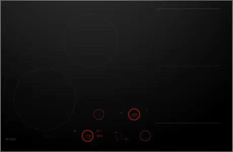 Falcon premium European glass black upright 1100mm induction cooker with red touch controls