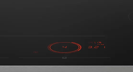 Falcon premium European glass black upright 1100mm induction cooker with red digital display