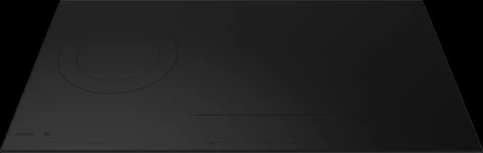 Falcon premium European glass black upright 1100mm induction cooker with sleek design