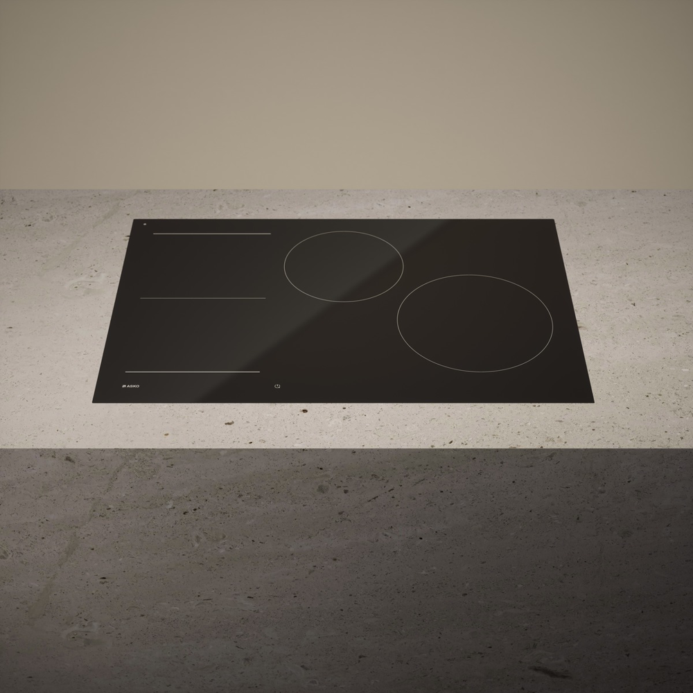 Asko 80cm Induction Cooktop - Series 5 - Black - HI5842FBG1