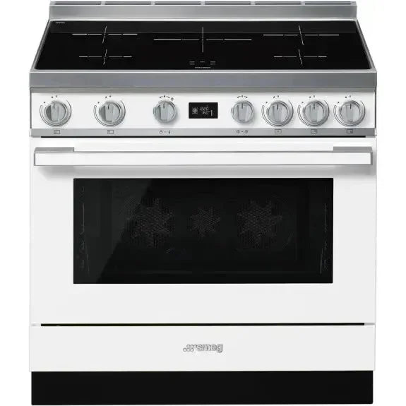 Smeg 90cm Portofino Induction Cooker - White - CPF9IPWH