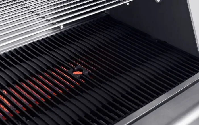 Falcon premium European glass black upright 1100mm induction cooker with glowing heating elements