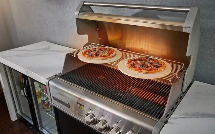 Falcon premium European glass black upright 1100mm induction cooker with pizzas baking