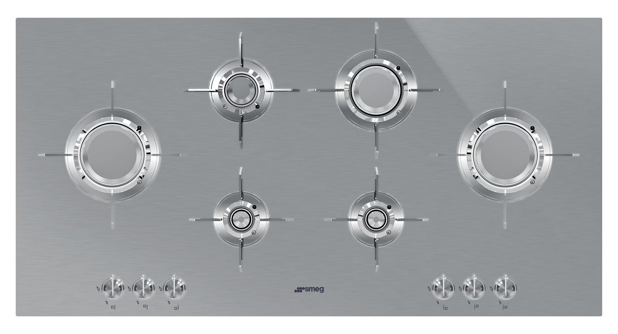 Smeg 100cm Blade Flame Gas Cooktop - PXL6106AU *Clearance Line*