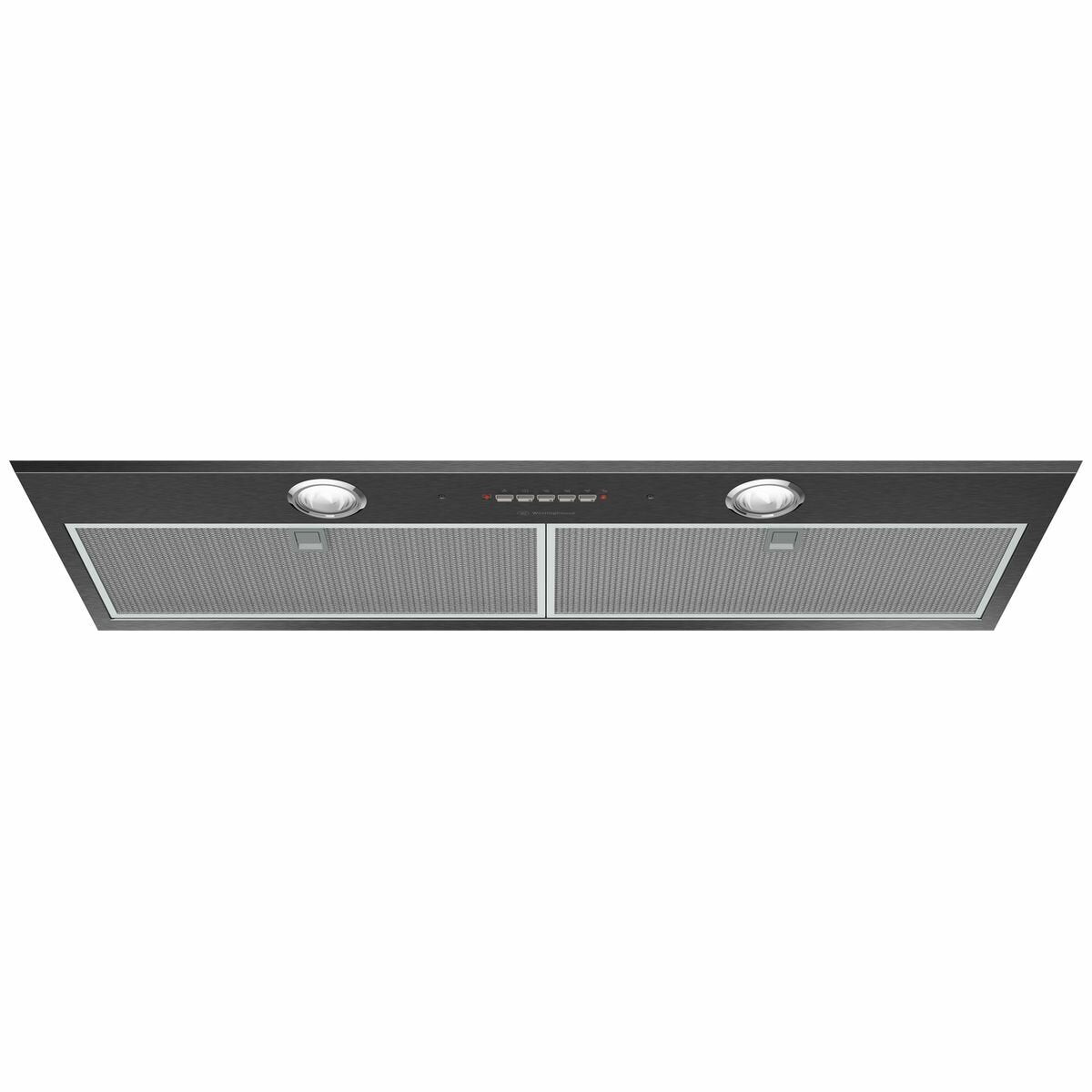Westinghouse WRI824BB 86cm integrated rangehood, dark stainless steel - ex display