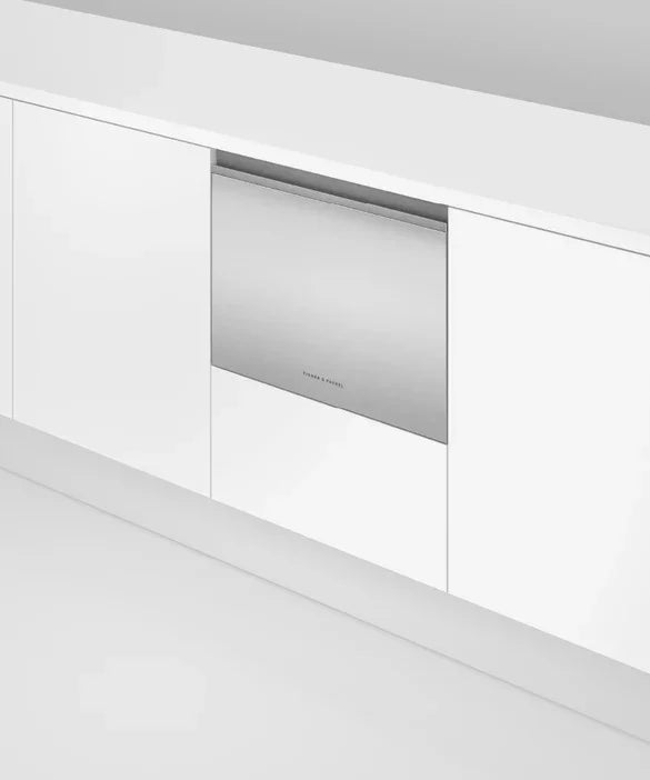 Falcon premium European glass black upright 1100mm induction cooker integrated in white cabinetry