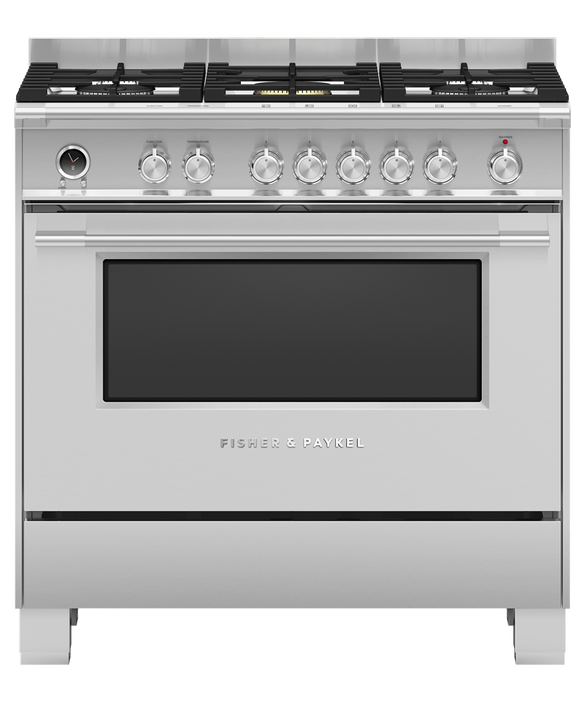 Fisher & Paykel 90cm Series 9 Classic Duel Fuel Pyrolytic Upright Cooker - OR90SCG6