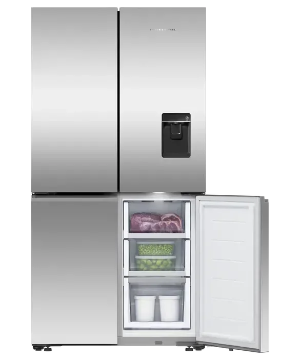 Fisher & Paykel 538L Series 7 Quad Door Refrigerator Freezer Ice & Water RF605QNUVX1