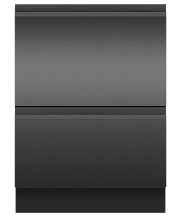 Fisher & Paykel black glass upright induction cooker, sleek modern kitchen appliance design