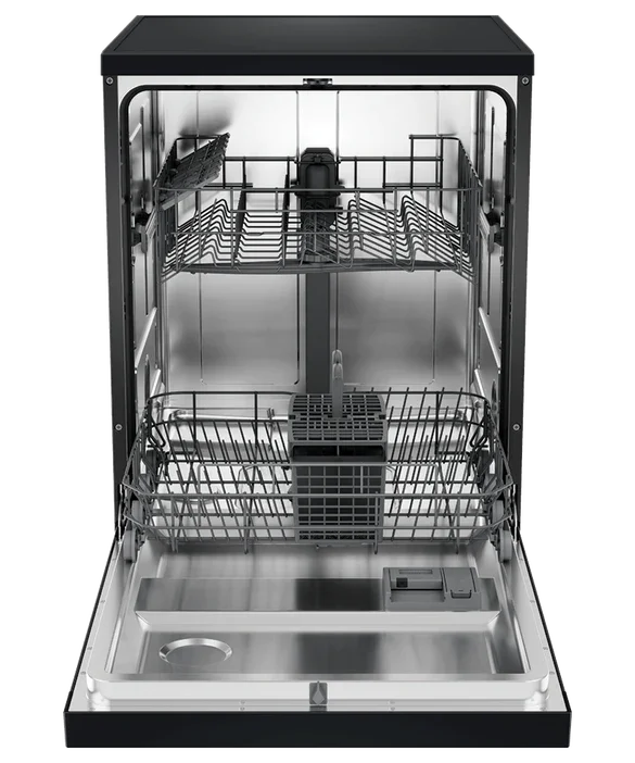 Falcon premium European glass black upright 1100mm induction cooker interior view