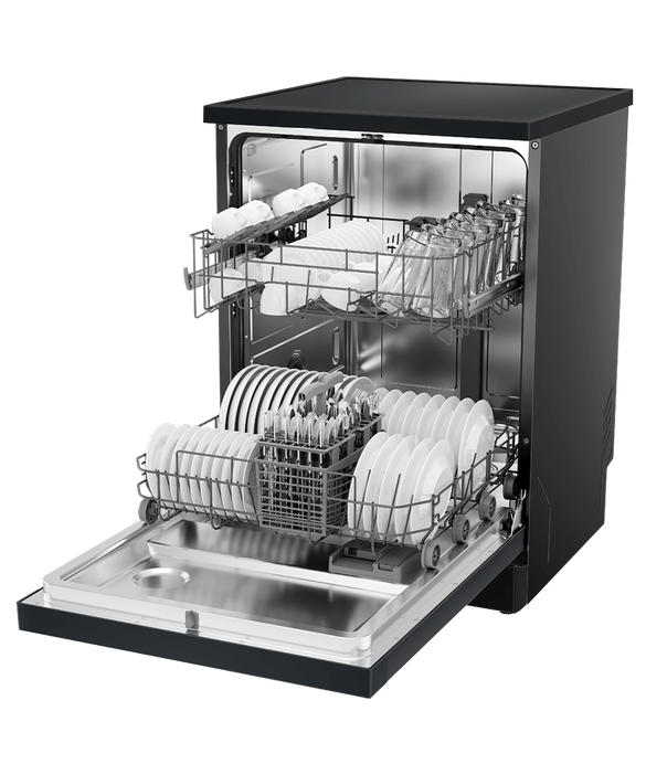 Haier Dishwasher HDW13F0B1 - 60cm Freestanding Dishwasher - 300 Series