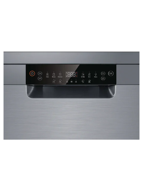 Falcon premium European glass black upright 1100mm induction cooker with sleek digital controls