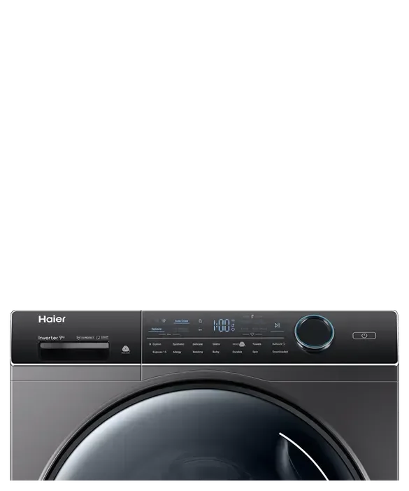 Haier 9kg Front Loader Washing Machine HWF90ANB1 600 Series UV Protect - Black