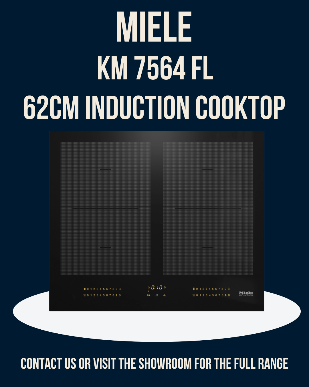 Miele 62cm Induction Cooktop KM 7564 FL