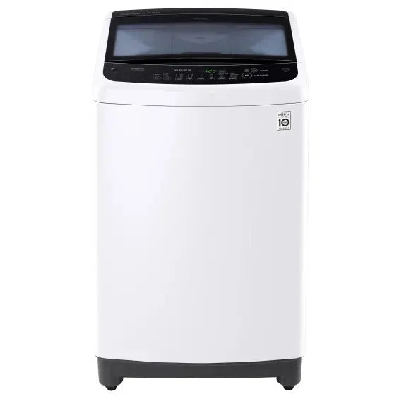 White top-load washing machine with digital control panel and energy star rating