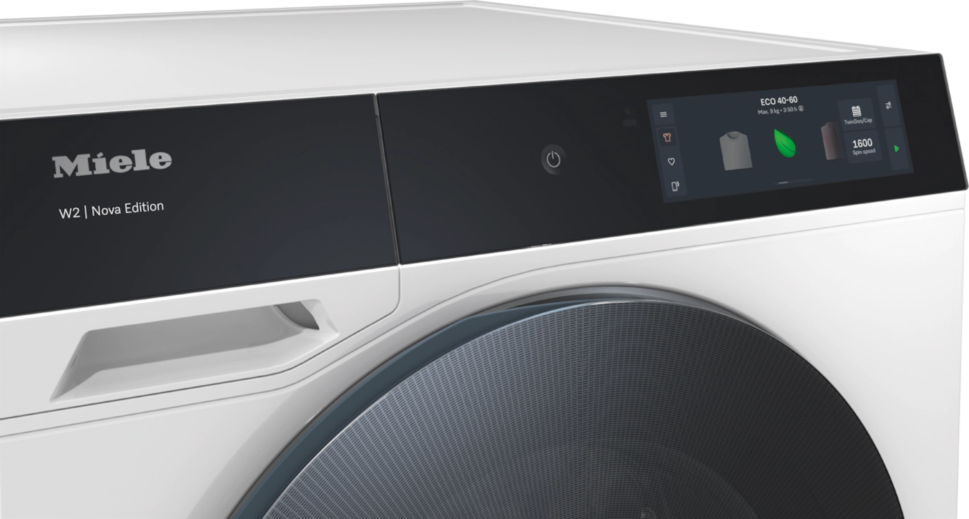 Miele W2 Nova Edition front load washer with digital display and eco settings