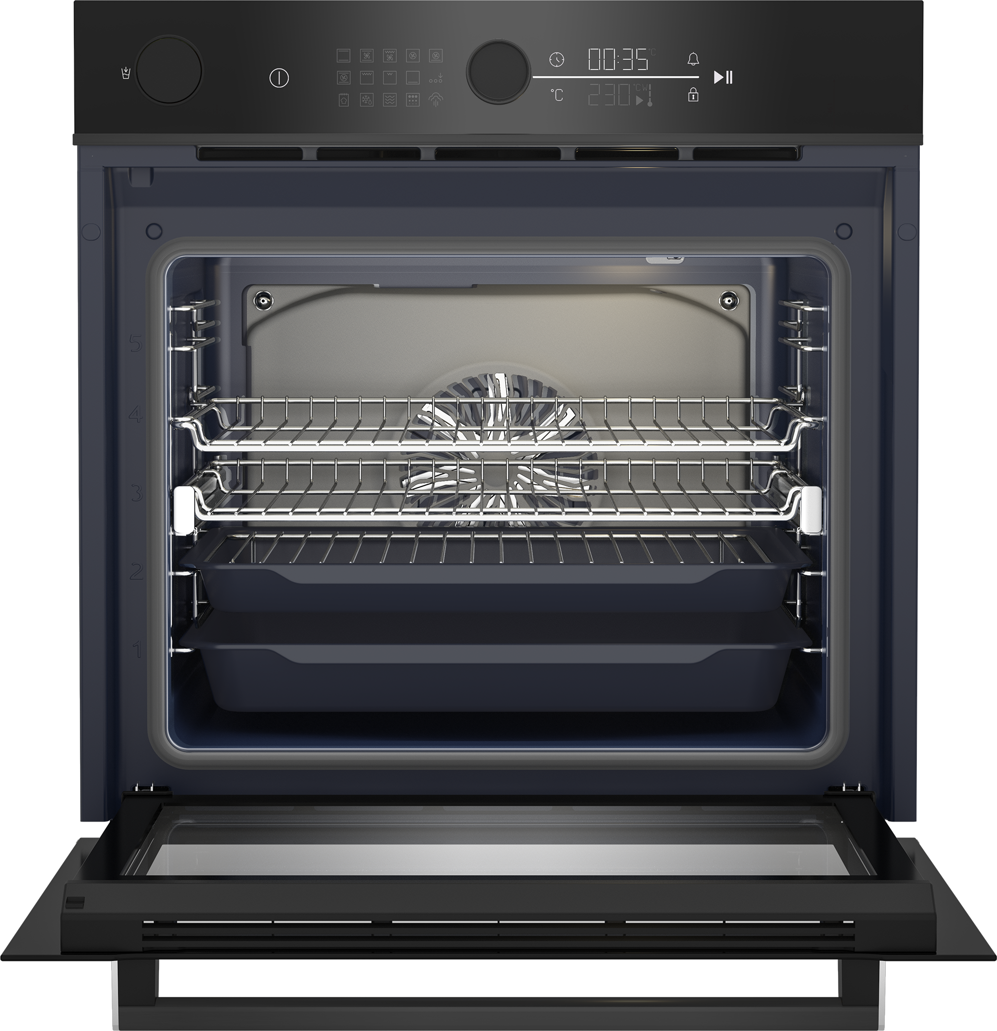 Beko 60cm Built In Oven BBO6852SDX Multifunction Steam Assisted Wall Oven