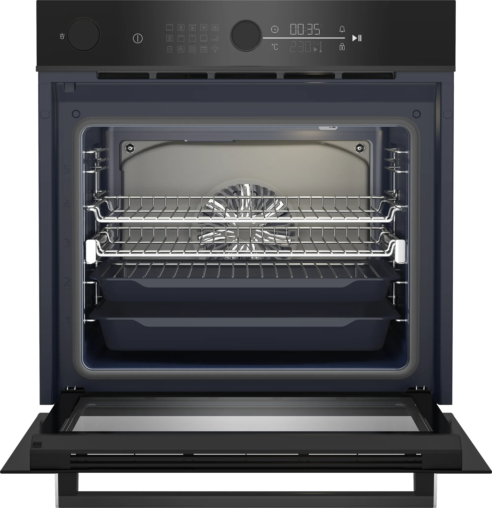 Beko 60cm Built In Oven BBO6852SDX Multifunction Steam Assisted Wall Oven