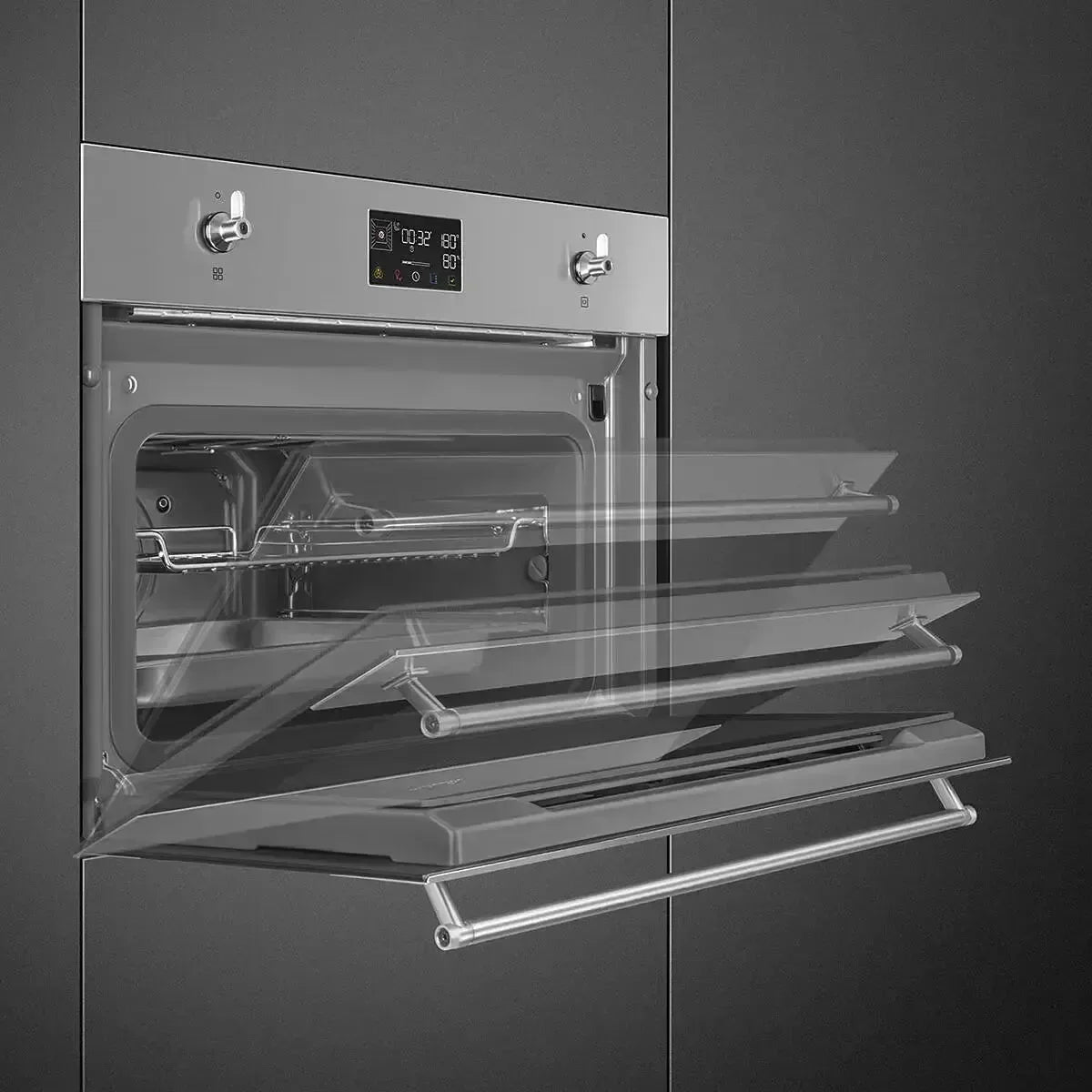 Smeg 45cm Classic Compact Steam Oven - SOA4302S3