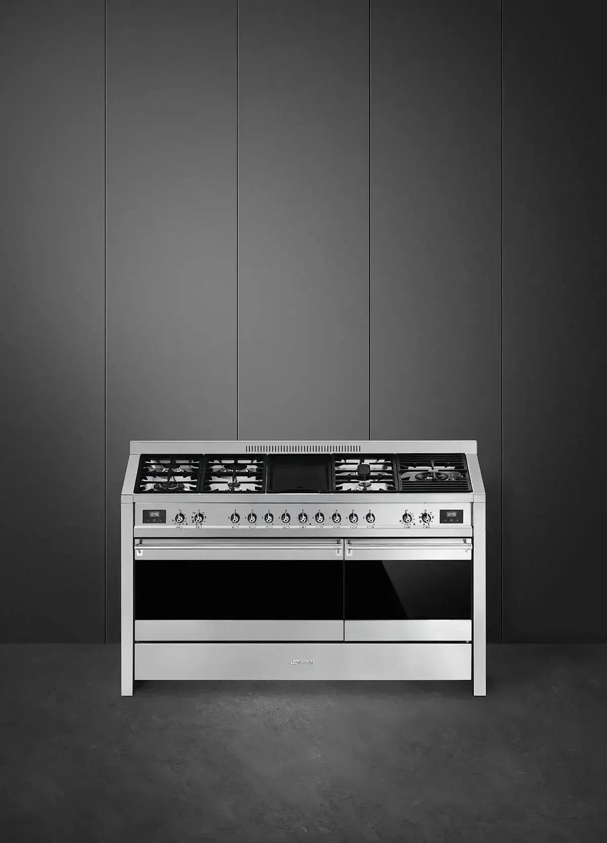 Smeg 150cm Classic Opera Thermoseal Freestanding Cooker - Stainless Steel - A5AU-81