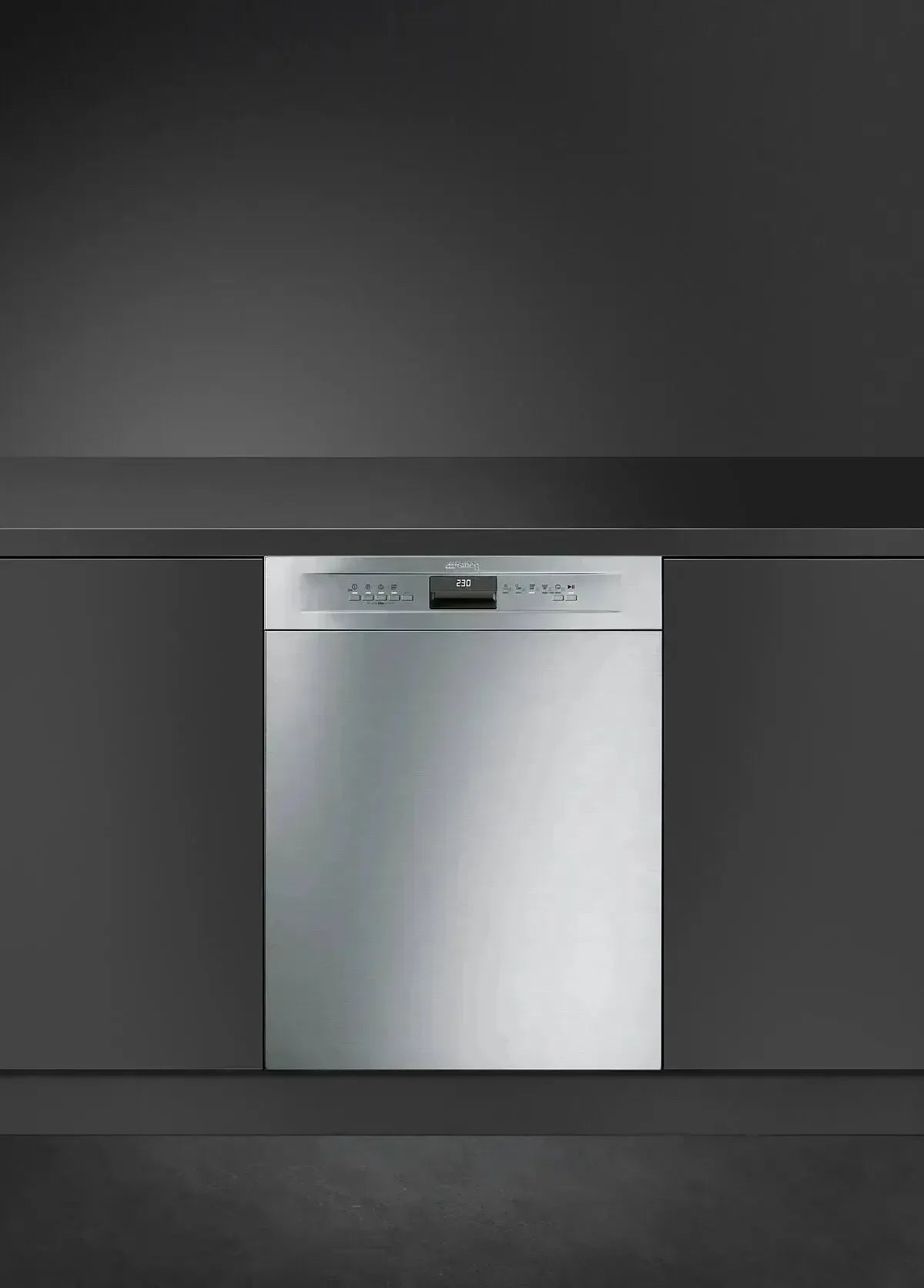 Falcon premium European Glass Black Upright 1100mm Induction Cooker in modern kitchen