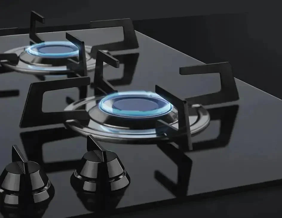 Falcon premium European Glass Black Upright 1100mm Induction Cooker with modern controls