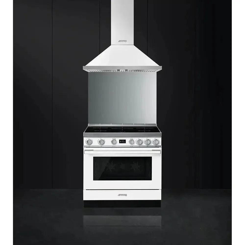 Smeg 90cm Portofino Induction Cooker - White - CPF9IPWH