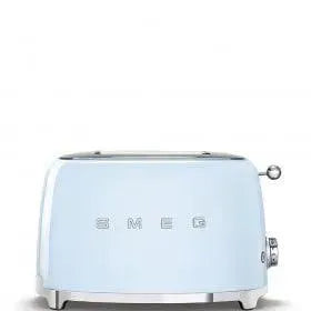 Pastel blue SMEG 2-slice toaster with retro design for modern kitchen appliances
