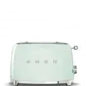 Pastel green retro-style 2-slice toaster with chrome accents for modern kitchen appliances