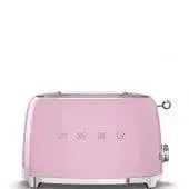 Pink retro-style 4-slice toaster for modern kitchen appliance design