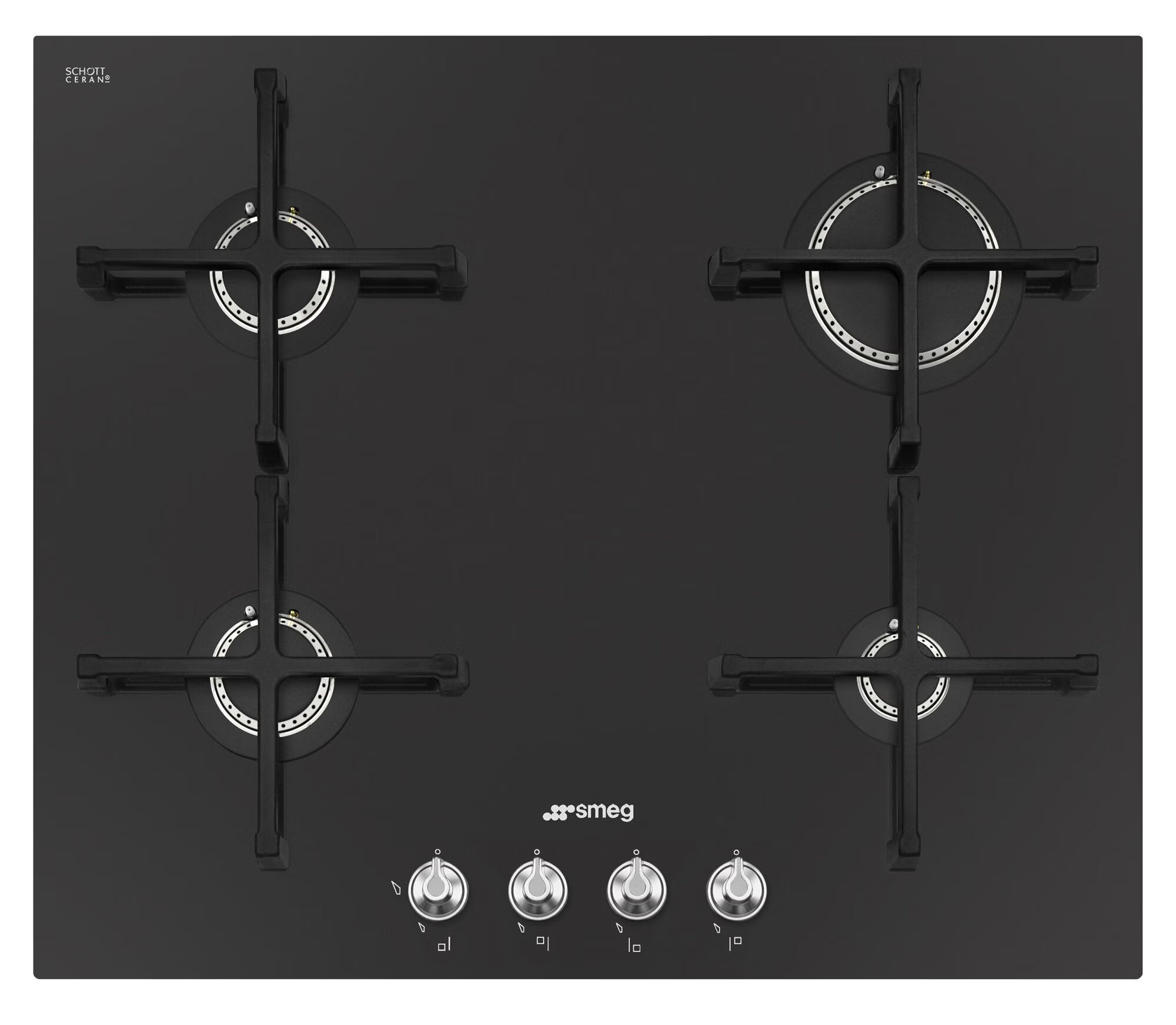 Smeg 60cm 4 Burner Gas Cooktop - PV164CN2AU *Clearance Line*
