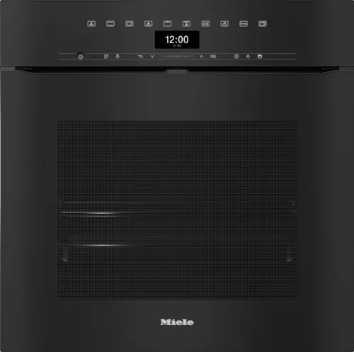 Miele 60cm Built In Oven - H 7464 BPX Handleless ArtLine Obsidian Black Pyrolytic oven
