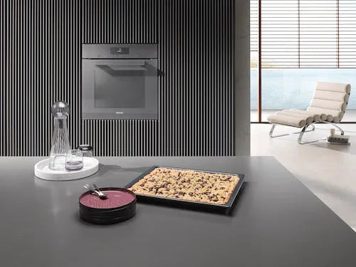 Miele 60cm Built In Oven - H 7860 BP VitroLine Graphite Grey Pyrolytic Oven