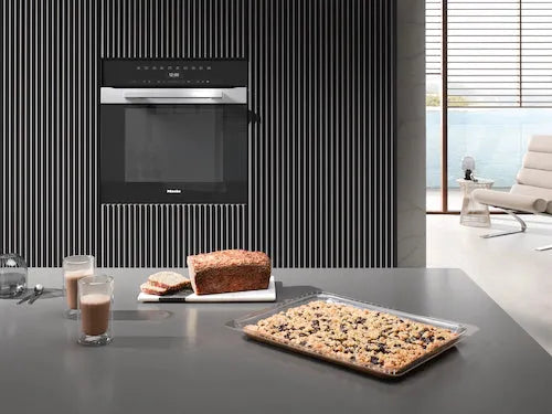 Miele 60cm Built In Oven - H 7464 BP PureLine CleanSteel Pyrolytic Oven
