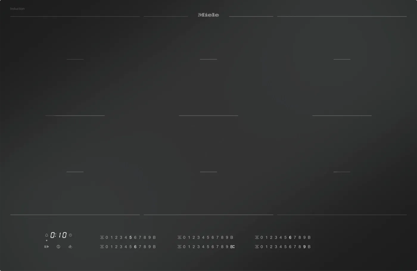 Miele 80cm Induction Cooktop KM 7576-2 FL MattFinish