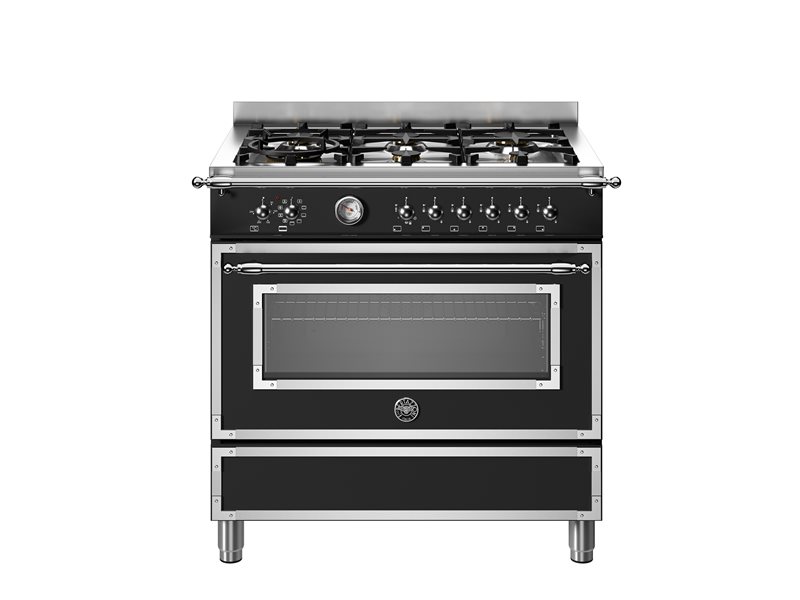 Bertazzoni Heritage 90cm Range Cooker - 6 Gas Burners Electric Oven HER96L1E
