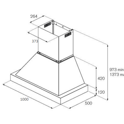 Bertazzoni Heritage Series 100cm Canopy Hood - Stainless Steel