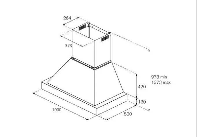 Bertazzoni Heritage Series 100cm Canopy Hood - Stainless Steel