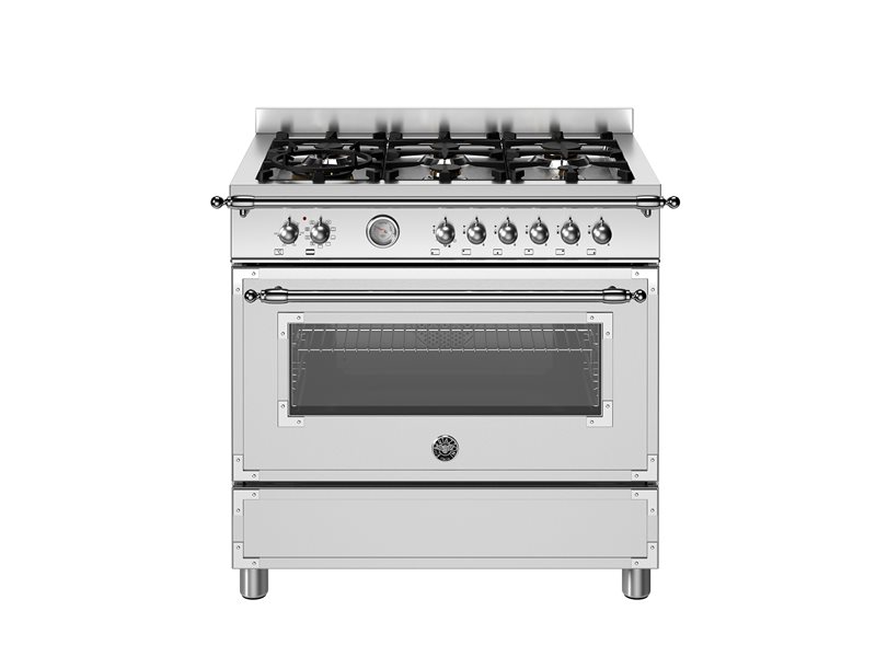 Bertazzoni Heritage 90cm Range Cooker - 6 Gas Burners Electric Oven HER96L1E