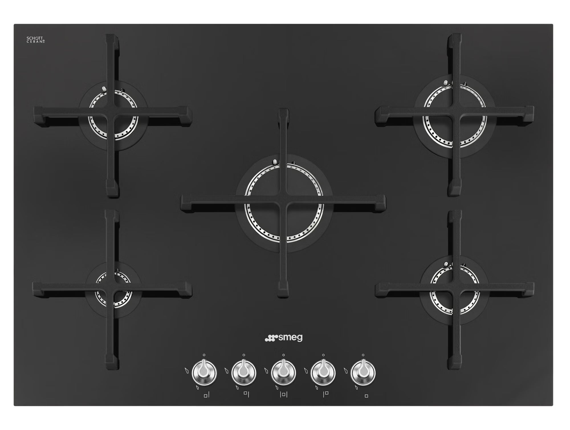 Smeg 72cm Linea Gas Cooktop - PV175CN2AU *Clearance Line*