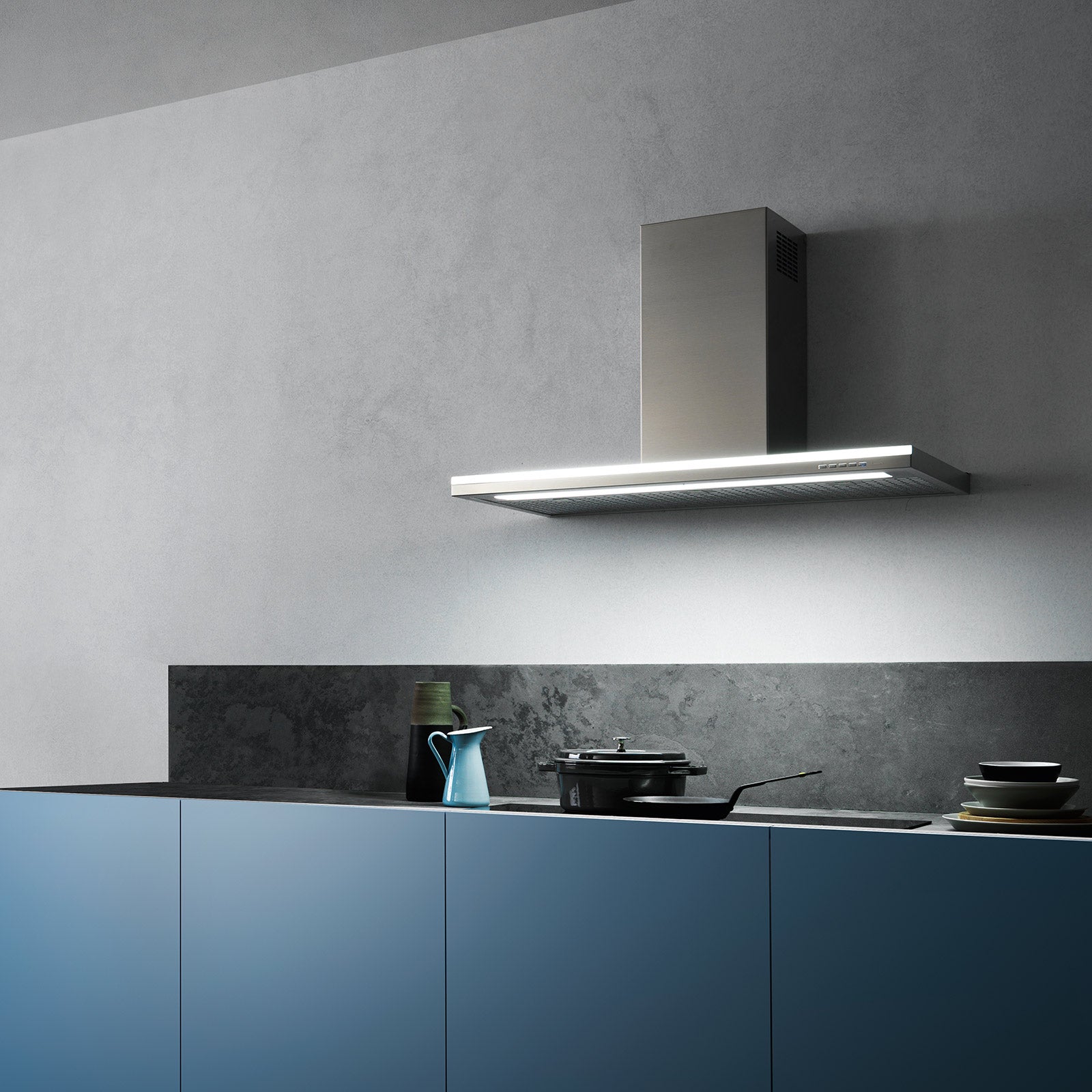 Falmec 90cm Lumen Wall Canopy Rangehood - F5LM90S1