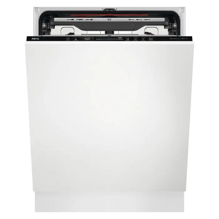 AEG 60cm Fully Integrated Dishwasher - FBF7583SBB with white panel installed