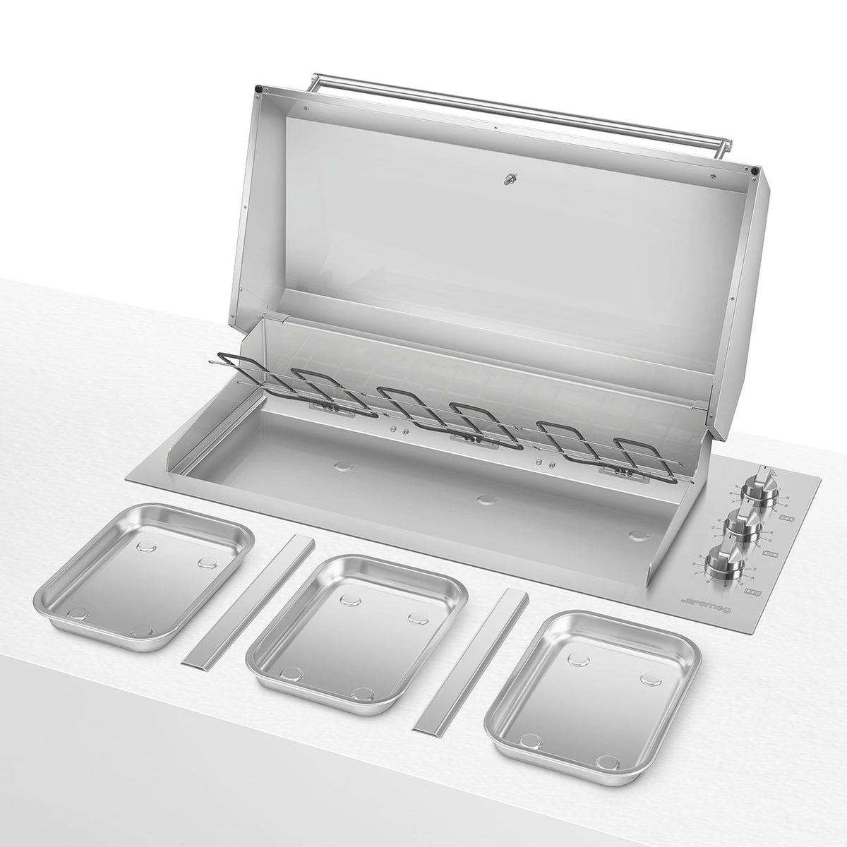 Smeg 120cm Built-in Electric Barbecue - BBQE12X