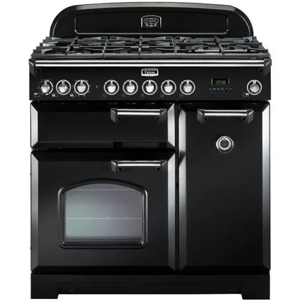 Falcon 90cm Classic Dual Fuel Cooker - Black/Chrome